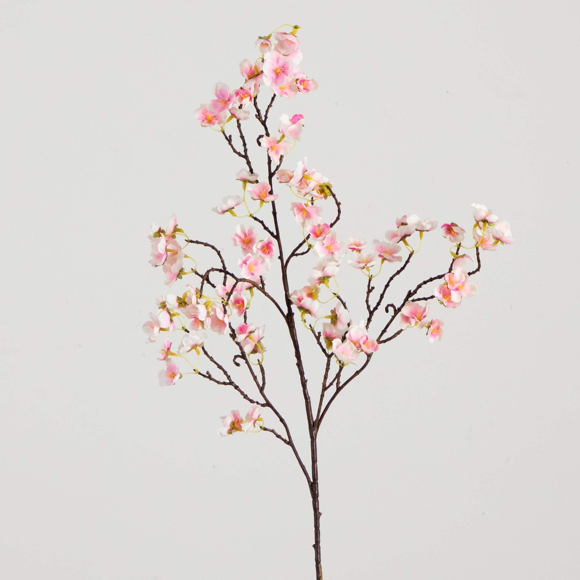 41" Pink Cherry Blossom Flower Stems, 3ct.